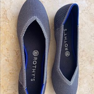 Rothy’s Gray Birdseye Flat, 8.5